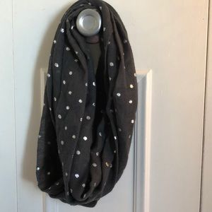 Polka dot infinity scarf